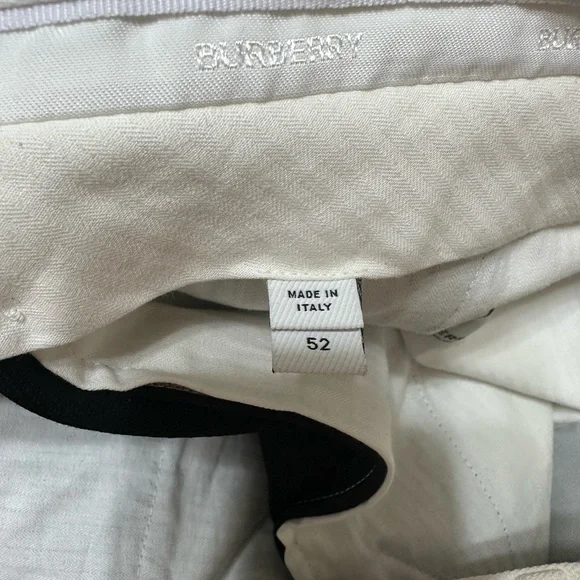 Burberry Black Dress Pants with White Accent